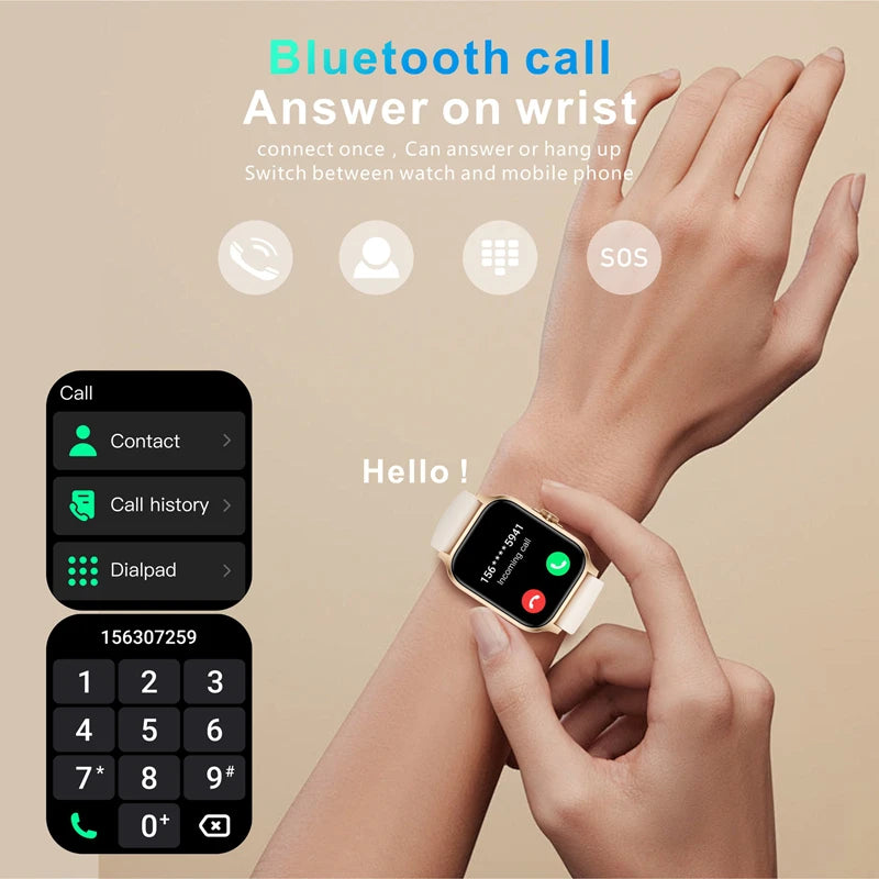 Lenovo QX15 Smart Watch Men & Women Full Touch Screen Sport Fitness Watch Man Waterproof Bluetooth For Ios Android Smartwatch