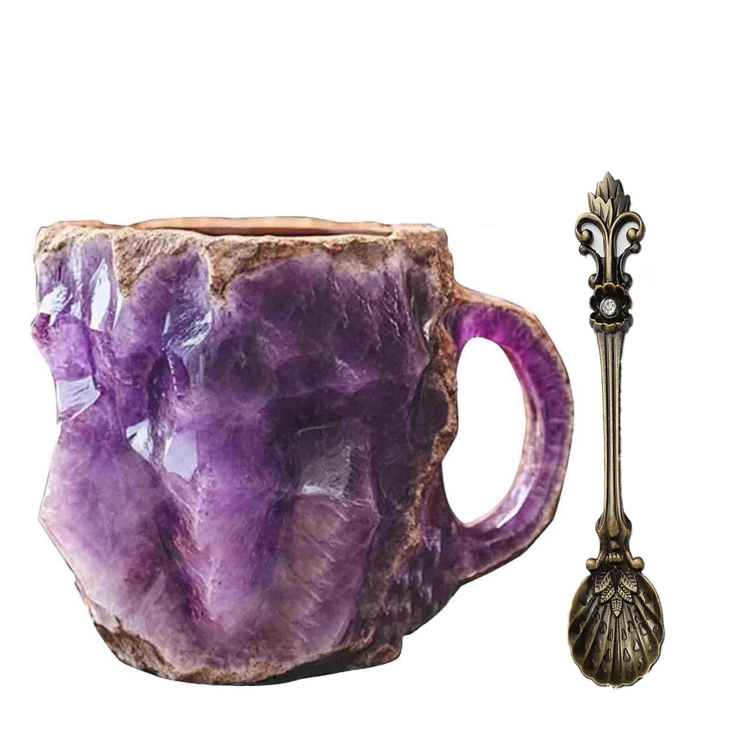Mineral Crystal Coffee Mug 2025  New Multi-Colored Elegant Crystal Christmas Mugs Gift for Home and Office kitchen Supplies