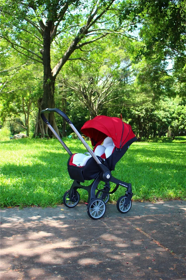 EU STOCK Foldable Lightweight baby stroller Multifunctional Four Wheels poussette bebe 3 en 1 Portable baby wagon