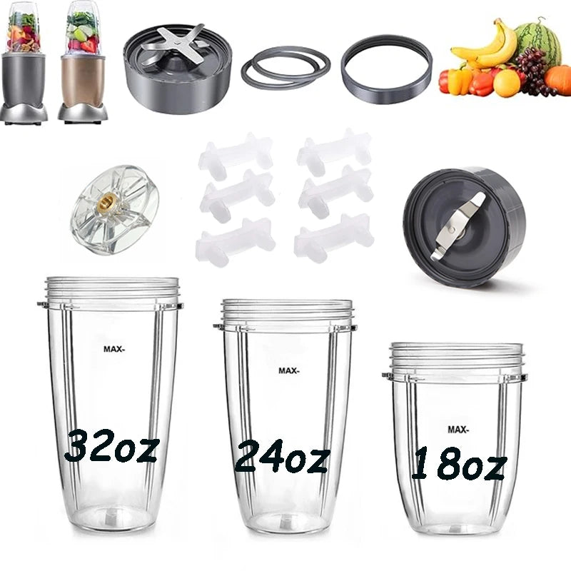 18oz 24oz 32oz NB Replaceable Accessories Bullet Juicer Blender Cups & Blade Replacement Cups Nutri Bullet Blenders 600w & 900w