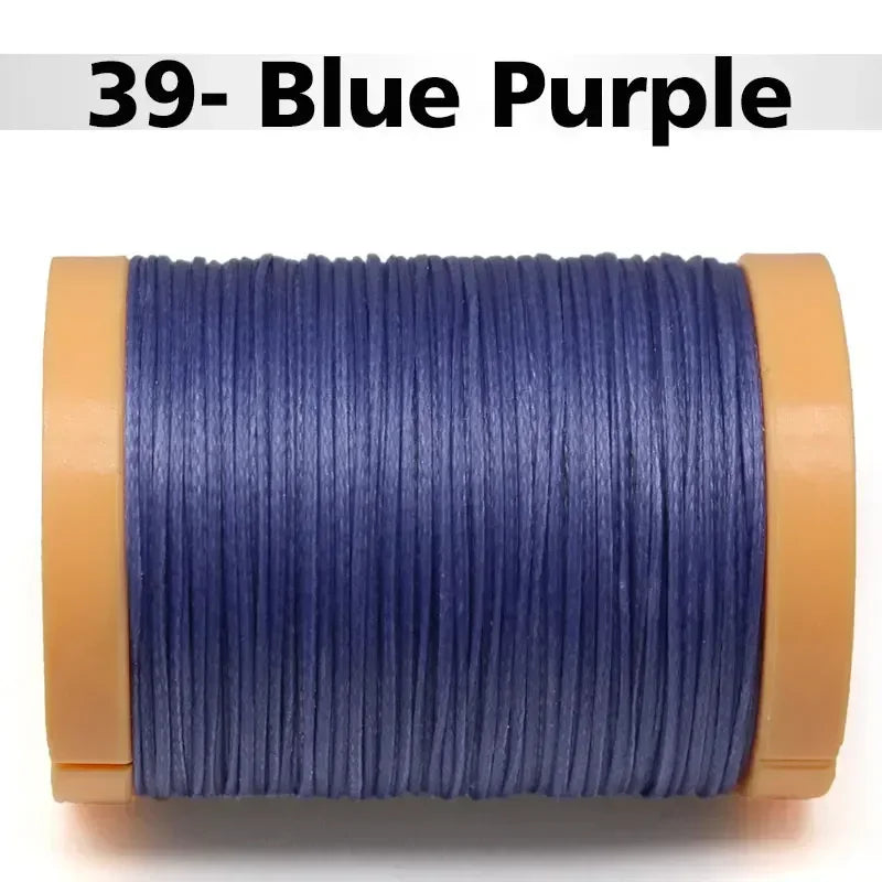 Handmade Flat Wax Thread for Leather Craft, Hand Stitching, DIY Wax Coated Strings, Repair Shoes, Sewing Tools, 0.8mm, 1.0mm