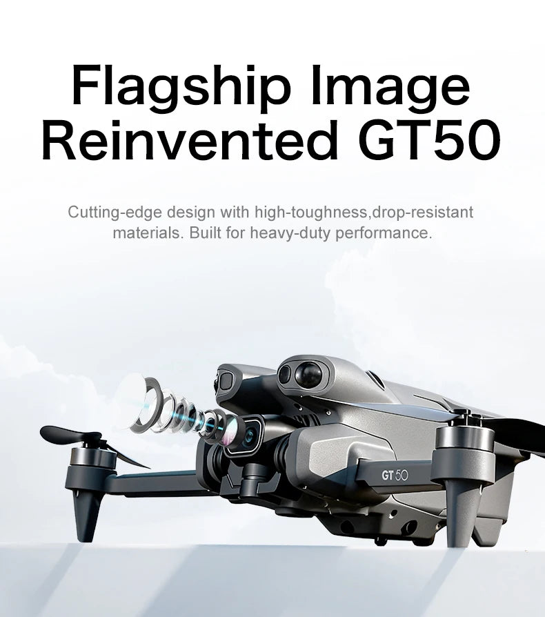 2026 NEW Original GT50 PRO RC Drone 8K HD Dual Cameras WiFi GPS 20mins Flight Aerial Photography Quadcopter Remote Control Toys