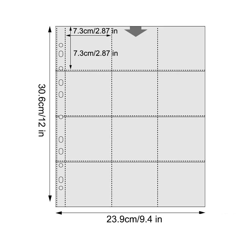 A4 Binder Photocards Holder Kpop Photo Card Page 2/3/4/9/10 Pocket Sleeves PVC Free Photo Album Refills 4x6 10x15 Pocket Sleeves