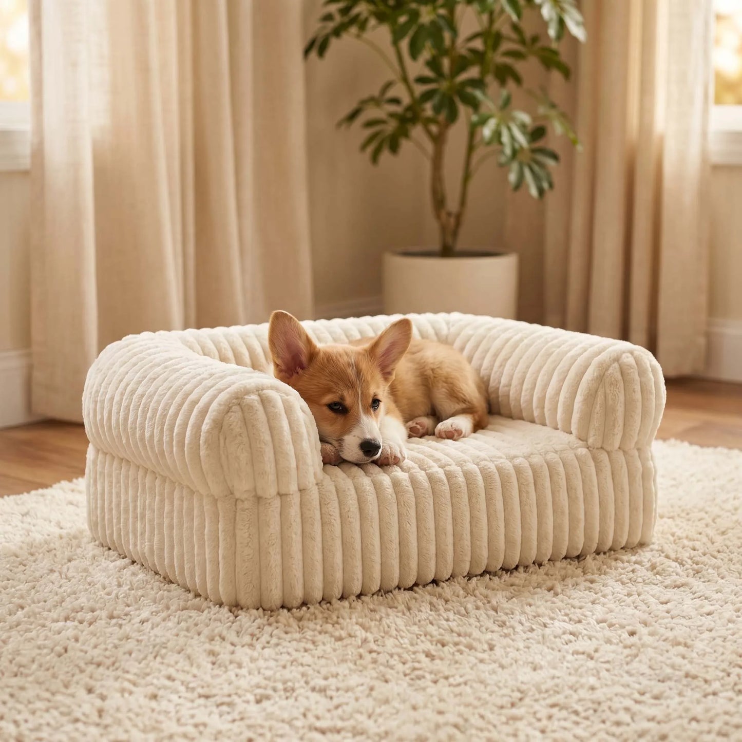 Warm Comfort Cat Sofa  Deep Sleep Cat Bed Pet Basket Kitten House Small Dogs Sofa Cute Soft Cushion For  Medium Cats Bed