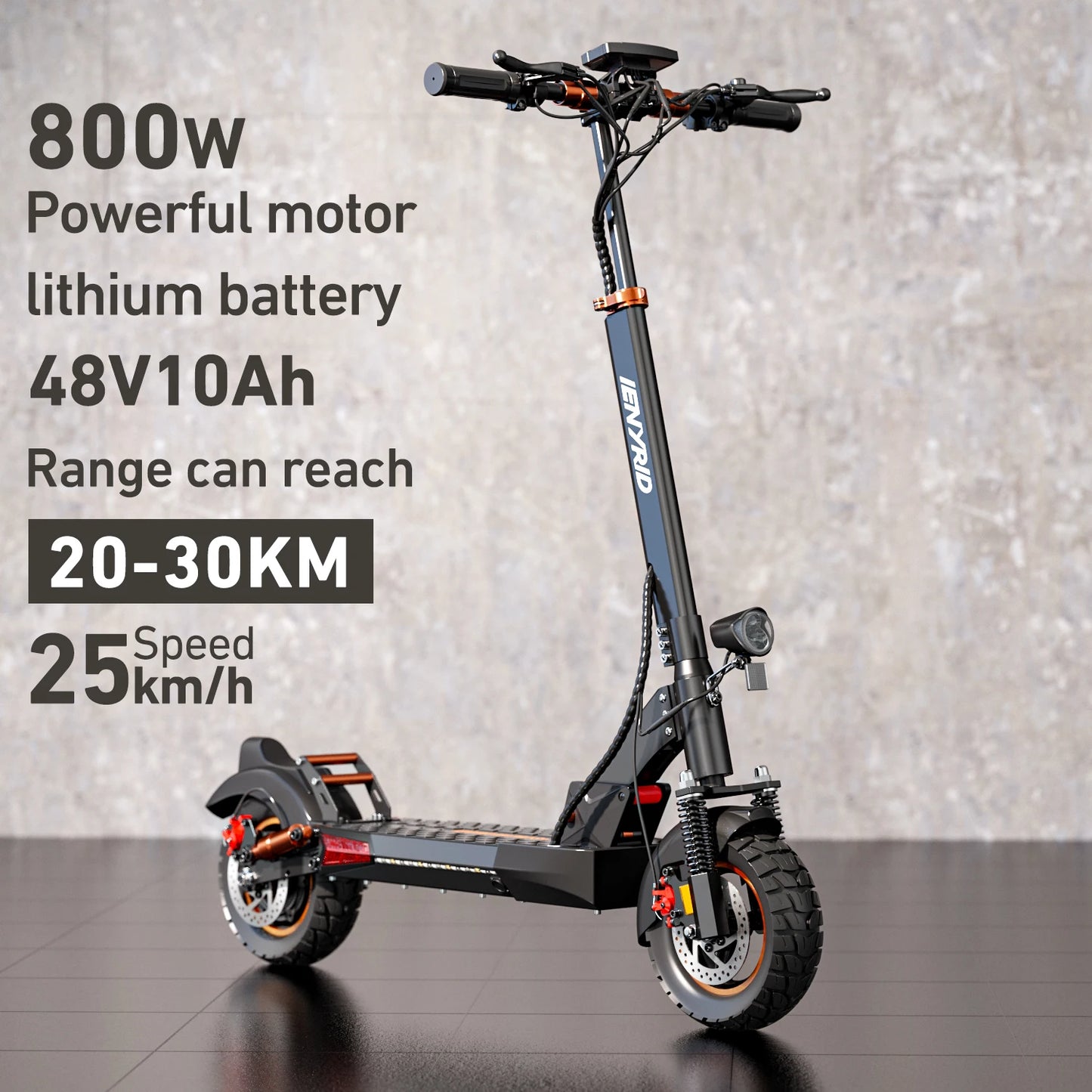IENYRID M4 Pro S Foldable Electric Scooter 800W 48V/10AH E-Scooter 25KM Per Hour Max Range 20-30KM Adults E-Mountain Scooter