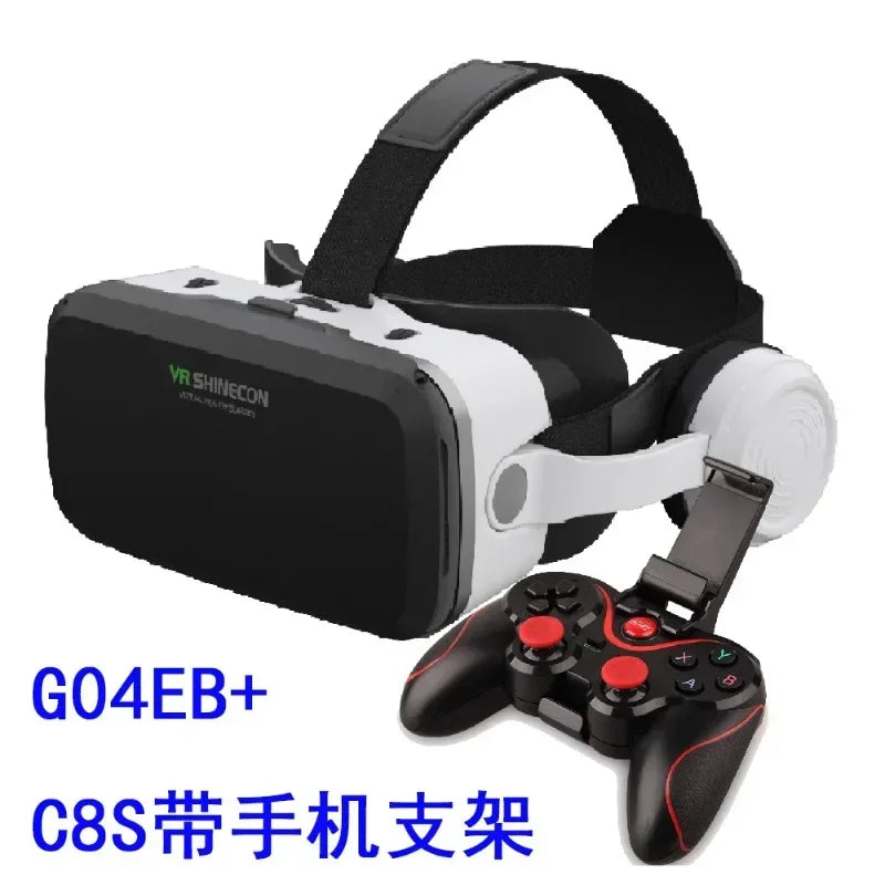 VR Shinecon Virtual Reality Casque Helmet 3D Glasses For Smartphone Smart Phone Headset Goggles Binoculars Video Game Wirth Lens