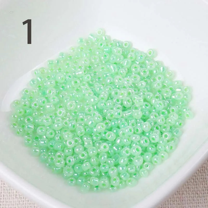 Gold and Silver Color 2mm 3mm 4mm Crystal Glass Spacer beads,Czech Seed Beads For Jewelry Handmade DIY BLUV03X