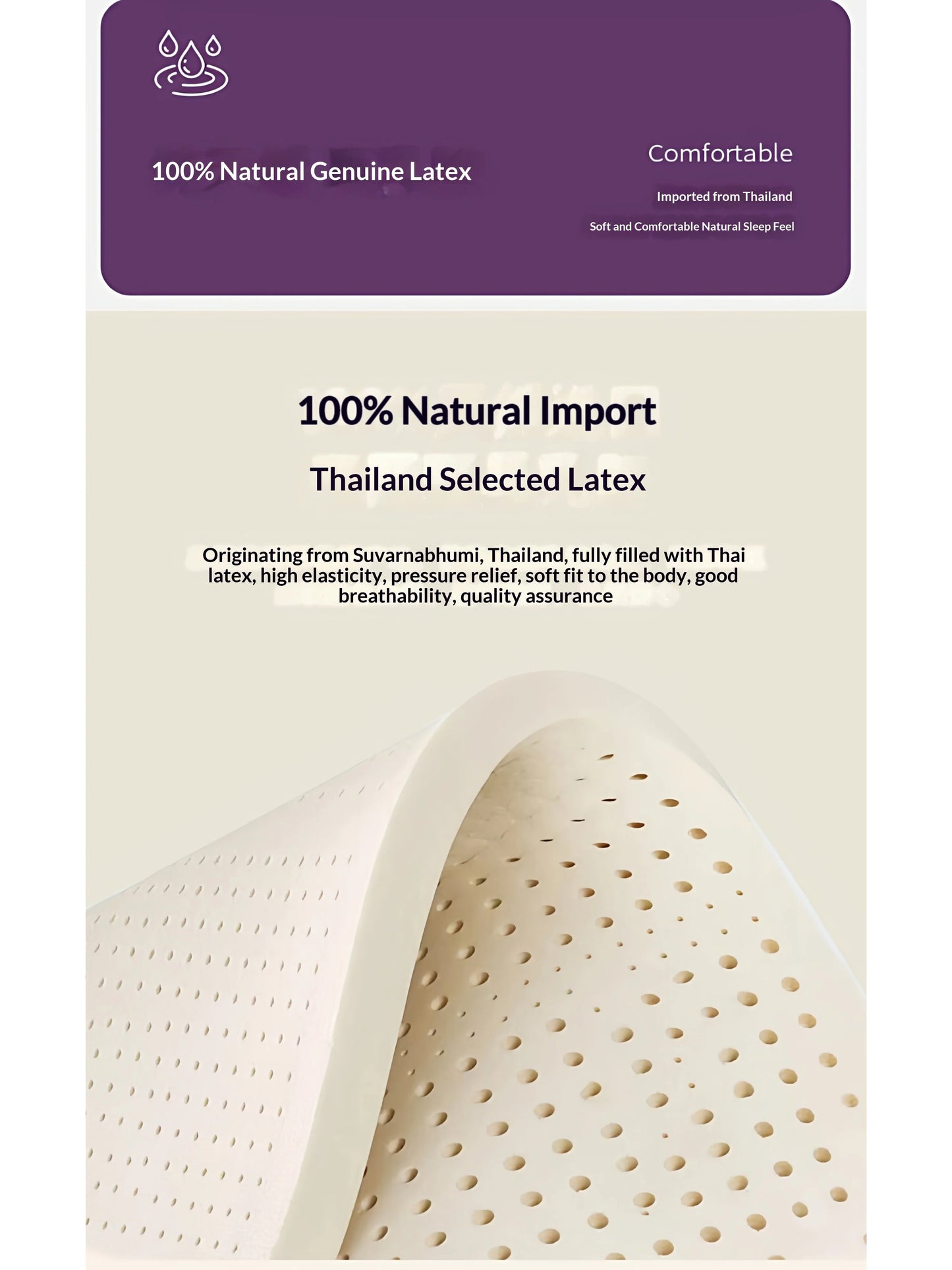 Filler latex non-full latex Foam Mattress King Queen Twin Cooling Gel Breathable Hypoallergenic Orthopedic Pressure