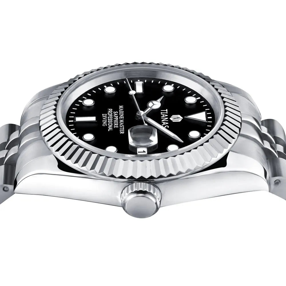 TIANAS Men`s Watch Sapphire Glass Japan quartz movement Clock Men Relogios Masculino 316L SS Case Swimming 50M Waterproof