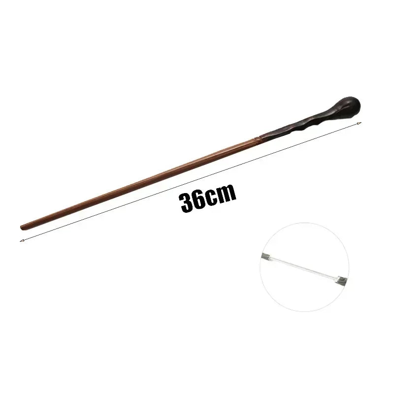New Anime Cosplay Metal Core Magic Wand Harri Decoration Toy Accessories For Bacchetta Di Plastic Pottee Magic Stick
