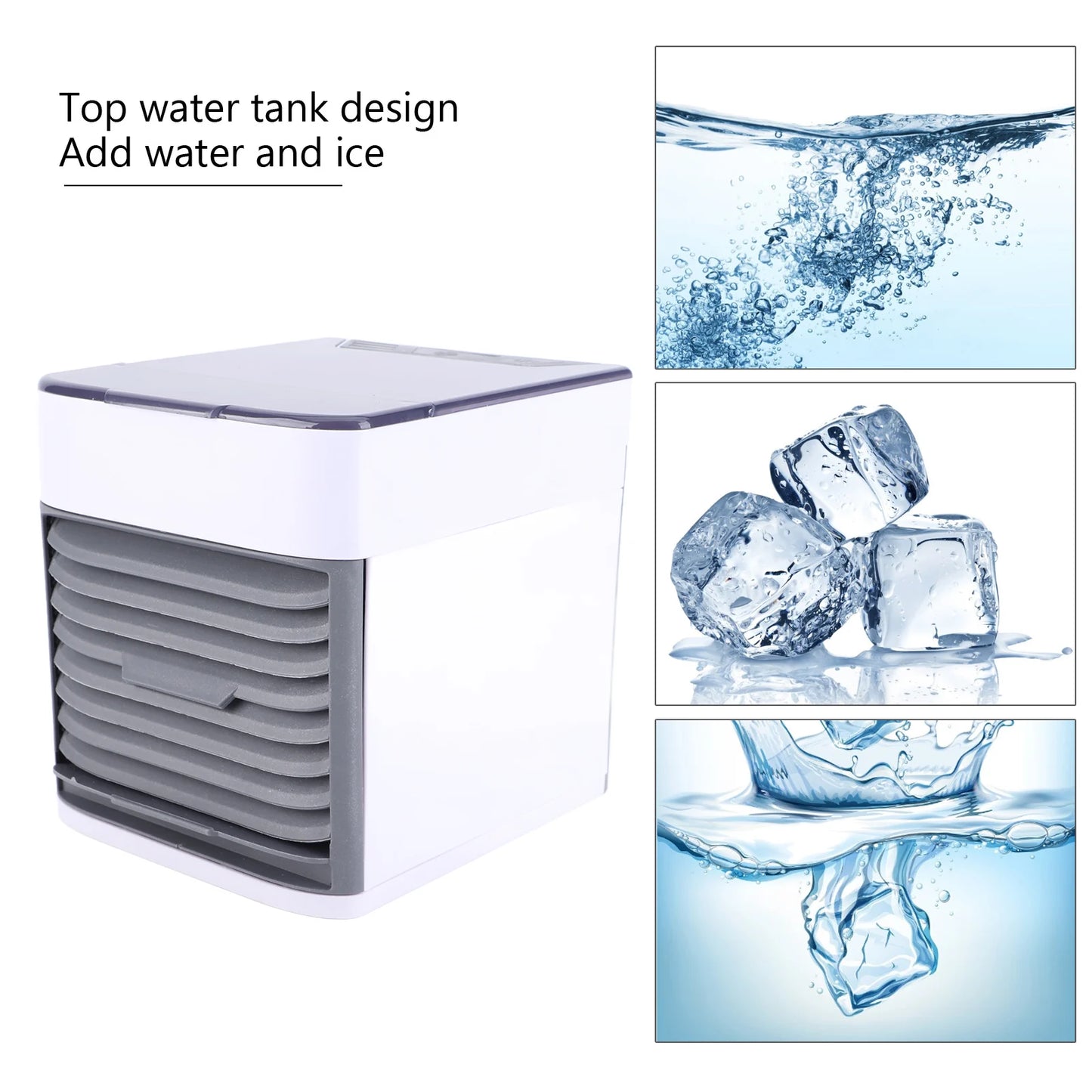 Mini USB Powered Air Cooler Conditioner Fan with Humidifier And Purifier Function for Car And Home Cooling Purifier