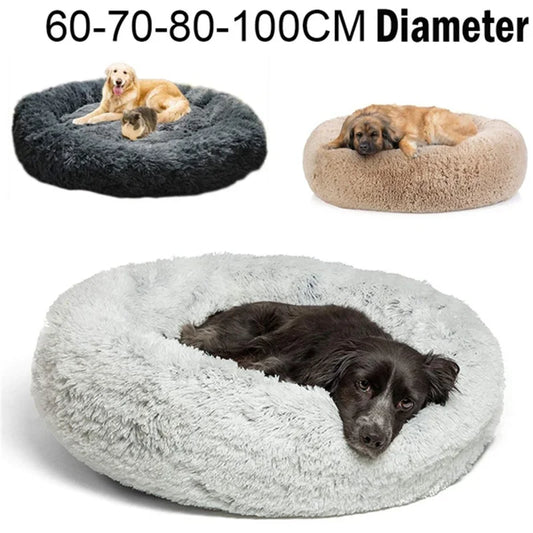 Super Soft Dog Bed Plush Cat Mat Dog Beds For Large Dogs Bed Labradors House Round Cushion Pet Product Accessories