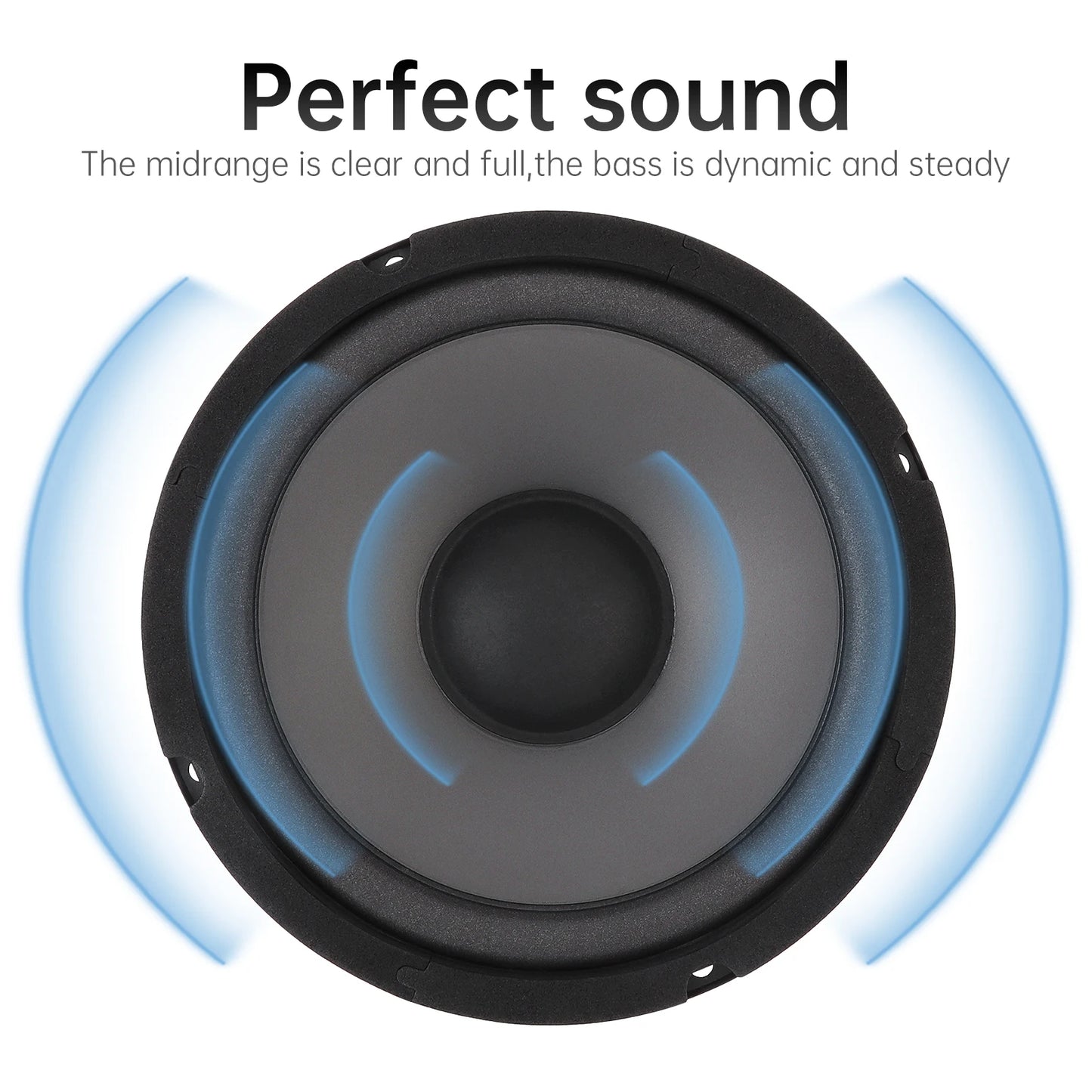 1 Piece 6.5 Inch Car Speakers 600W 2-Way Vehicle Door Subwoofer Audio Stereo Full Range Frequency Automotive Speakers for Car