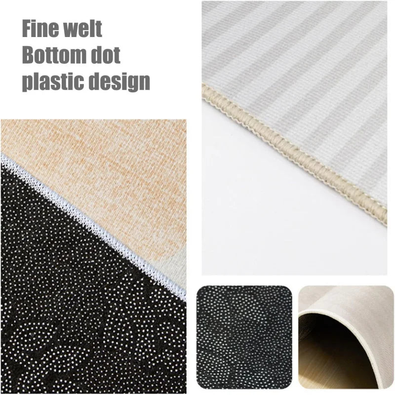VIKAMA Cartoon City Transport Living Room Rug Children's Bedroom Playroom Mat Non-Slip Play Mat Crawling Mat Home Decor