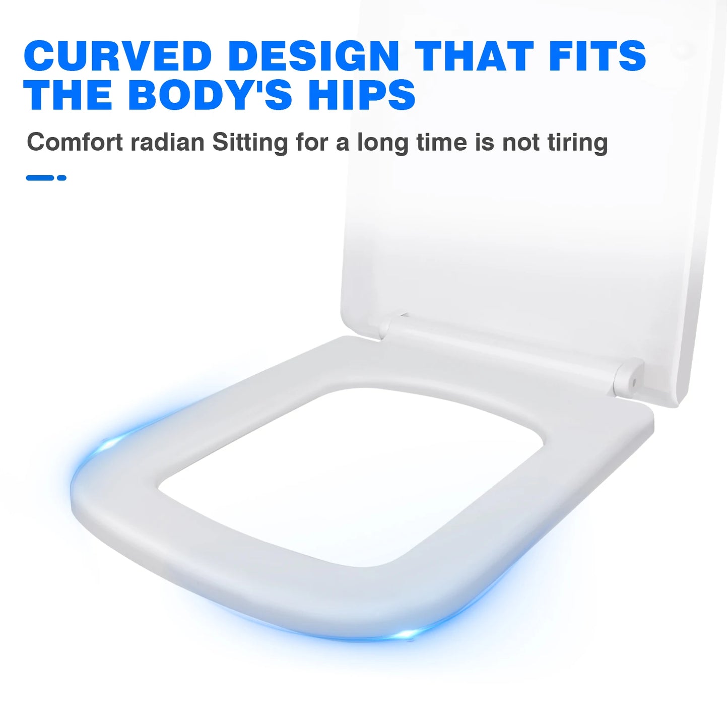 DayPlus Toilet Seat, Soft Close Toilet Seats White with Quick Release, Sturdy Duroplastic Anti-Bacterial Toilet Lid WC Seats