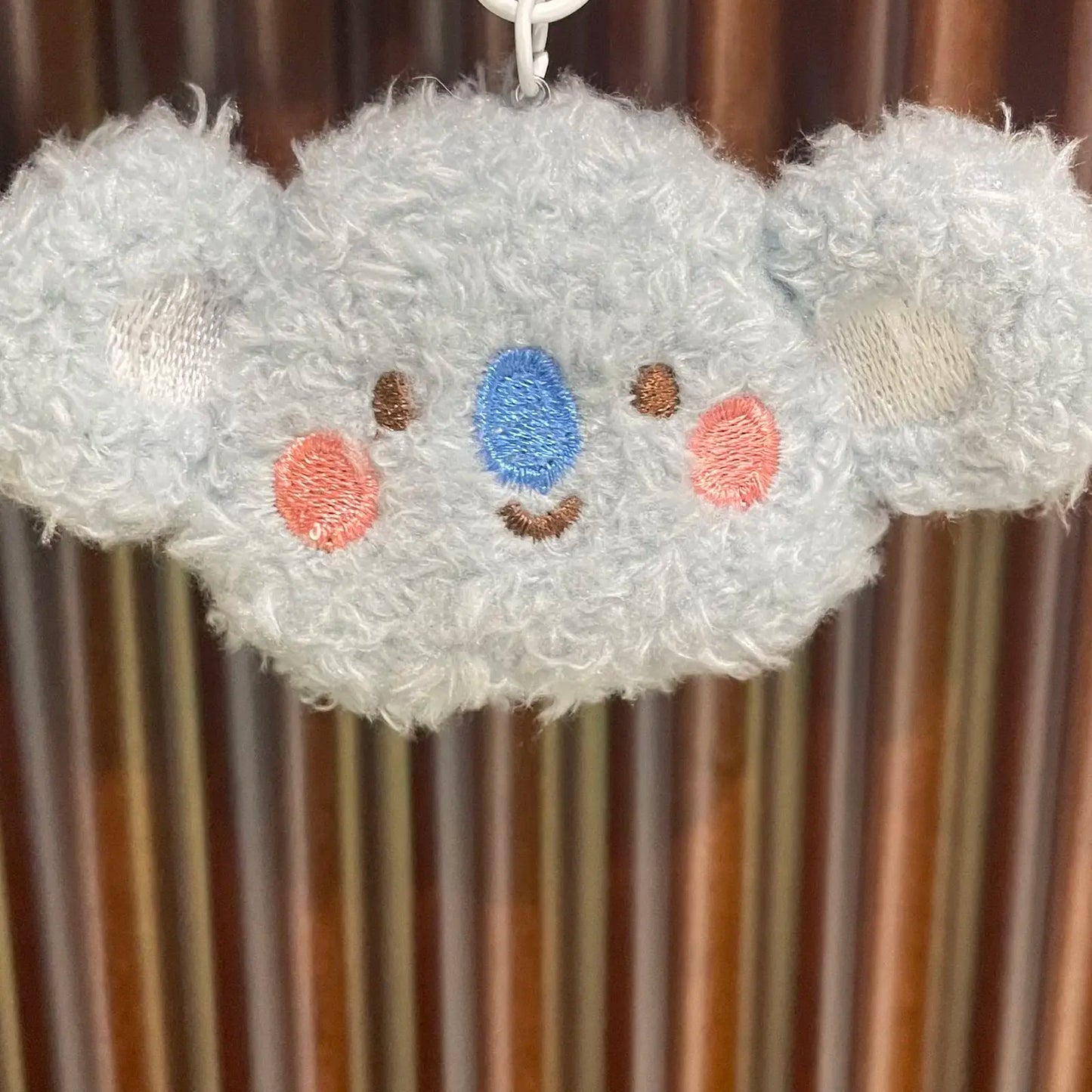 New K-pop bt21 mini plush keychain pendant doll, cute schoolbag pendant decoration, pink rabbit idol fan group purchase gift