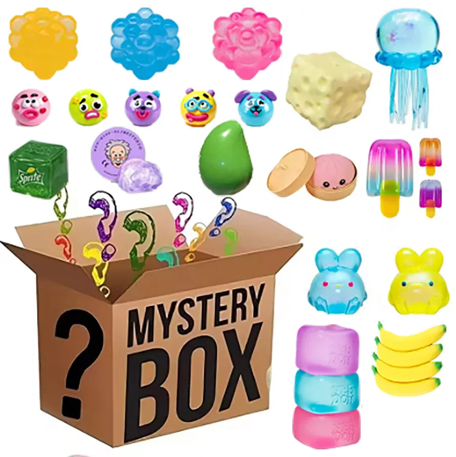Surprise Box Toys, Novelty Stress Relief Toys, Assorted Squishy Blind Box. Fun Mystery Toys, Fidget Toys For Stress