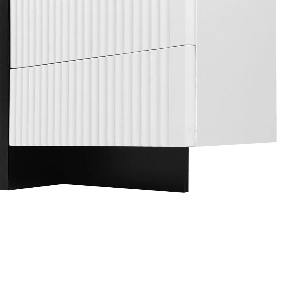 PINGGO Modern Large TV Cabinet 190cm Length Media Console with 3 Doors 2 Drawers, Storage TV Stand Entertainment Center