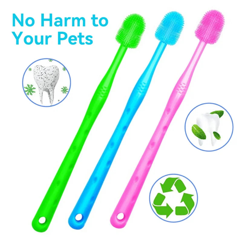 1pc Soft Pet Dog Toothbrush for Effective Oral Cleaning and Fresh Breath