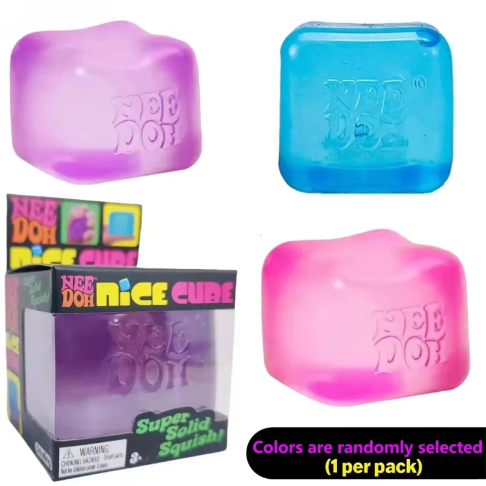 Trending Nee Doh Jellyfish & Cube Squish Toy, Soft Jelly Squeeze Stress Relief Fidget Toy, Sensory NeeDoh for Kids & Adults