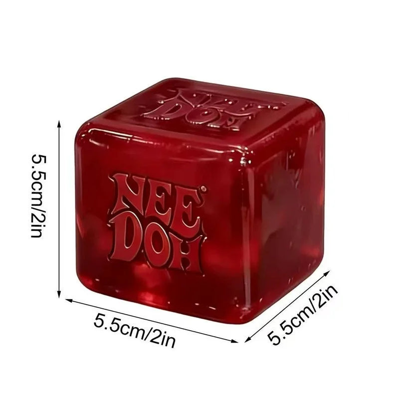 Needoh Nice Cube Dream Drop Jelly Cube Squish Toy Slow Rebound Desktop Ornament Non-toxic Antistress for Adults Kids Relax Gift