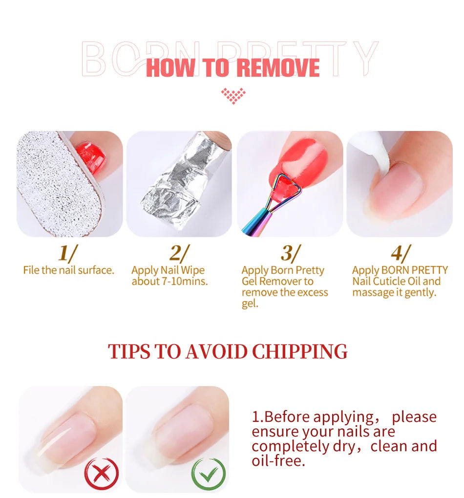 BORN PRETTY 15ml Jelly Nude Rubber Base Gel Natural Milky White Clear Semi permanent Self-Leveling Soak Off UV LED Gel Varnish