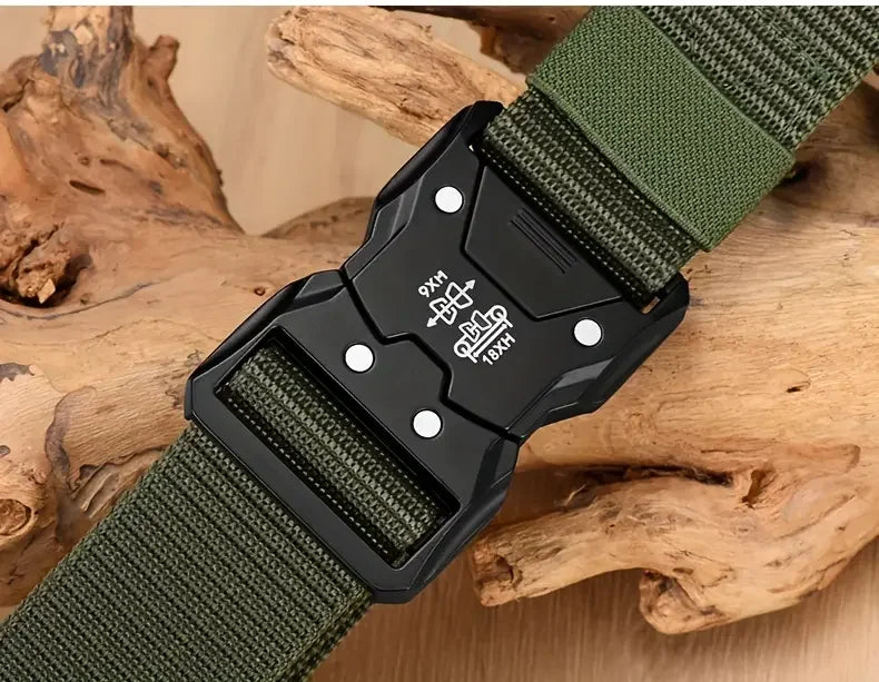 2PC Tactical Waist Belt - Durable Automatic Buckle, Perfect for Outdoor Adventures, Unisex Accessories for Men and Women