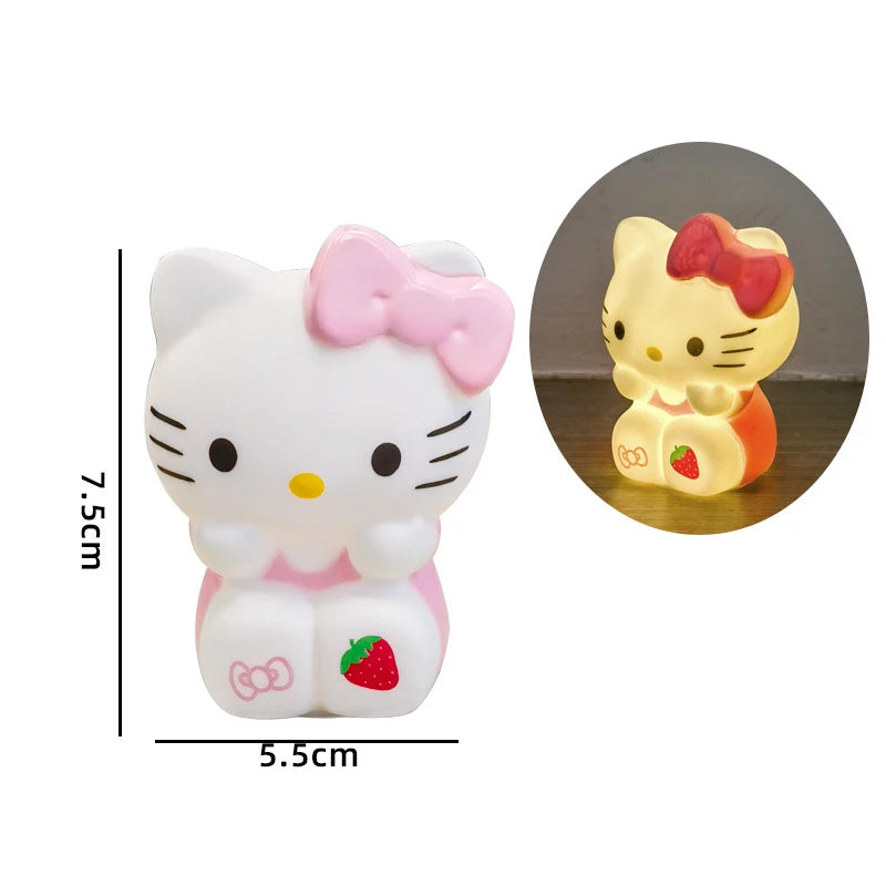 Hello Kitty Night Light Cartoon Kitty Lamp Bedside Sleeping Reading Light Home Desktop Home Decorations Party Favors Gift
