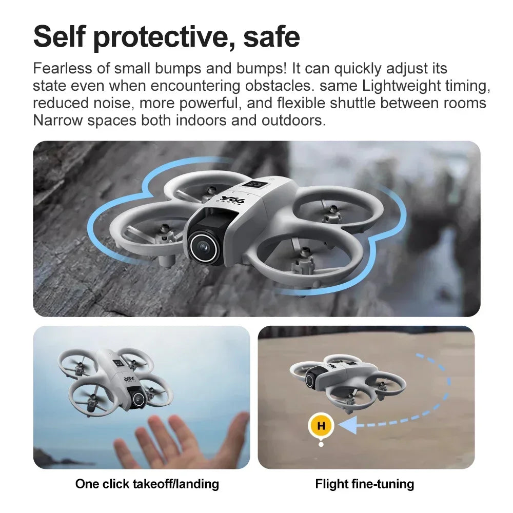 Lenovo V66 Mini Drone | 4K HD Camera, WiFi FPV, Obstacle Avoidance, Pocket-Sized RC Helicopter & Quadcopter