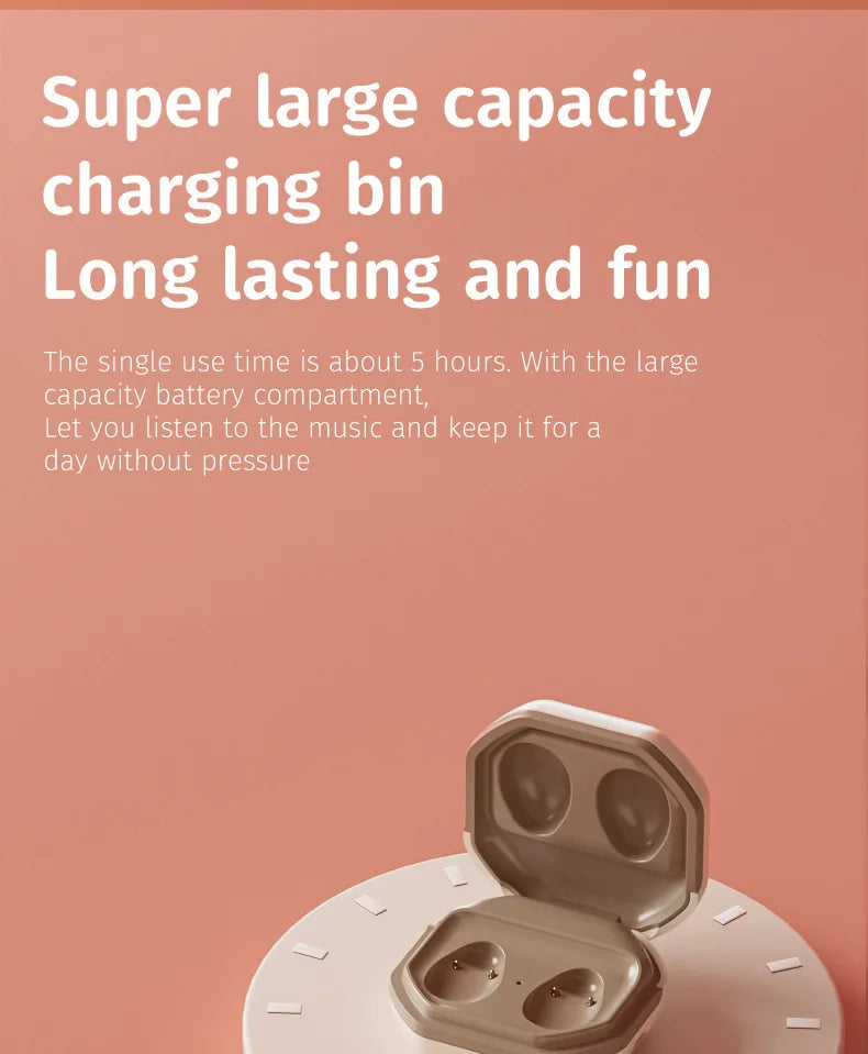 Wireless Earbuds for Sleeping invisible Small Bluetooth Eraphones Mini Comfortable in-Ear Sleep Noise Cancelling TWS Headphones