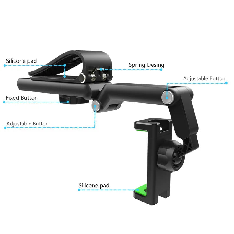 Sun Visor Phone Holder for Car Multifunctional 360° Rotating Sun Visor Cell Phone Holder with IPhone/Samsung/Android