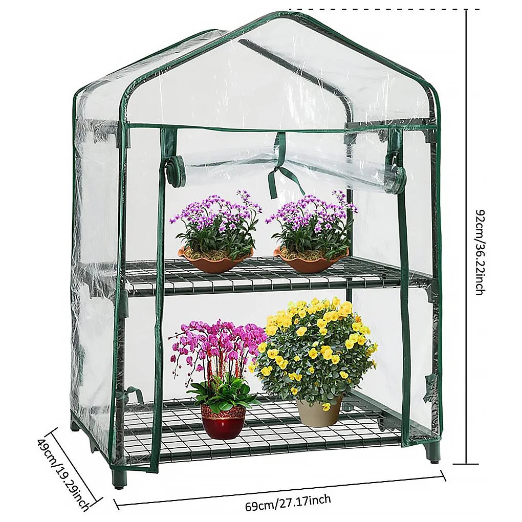 Transparent  Garden Warmer Cover PVC Flower and Plant Insulated Warming Shed Greenhouse Warming Sunroom  Rainproof Cover