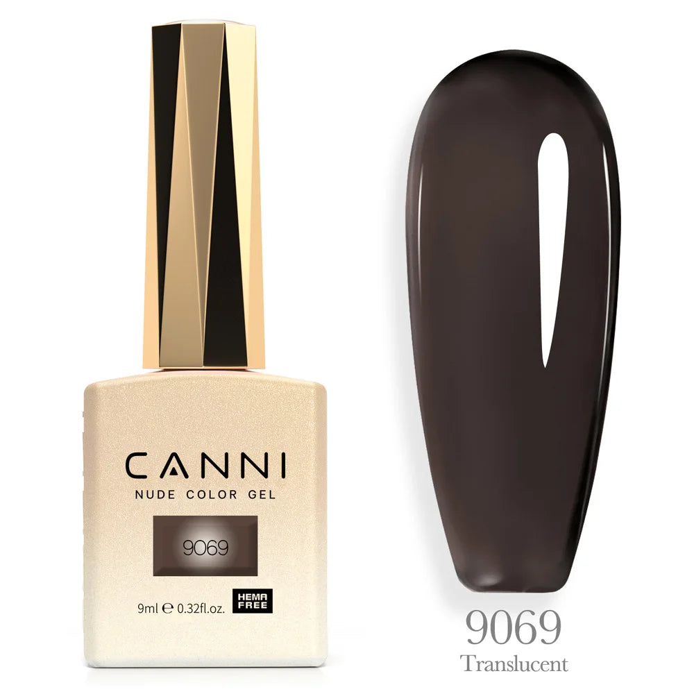Canni Nail Gel Polish Jelly Nude Color HEMA FREE TPO FREE 9ml Transparent Semi Permanent Natural Nude French Nail Gel Lacquer