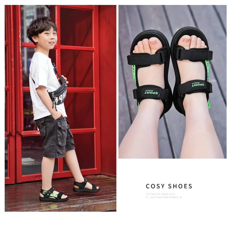 Hot Sale Summer Children Sandals Fashion Sneakers Boy Girls Outdoor Beach Shoes Kids Non-Slip Footwear Sandals