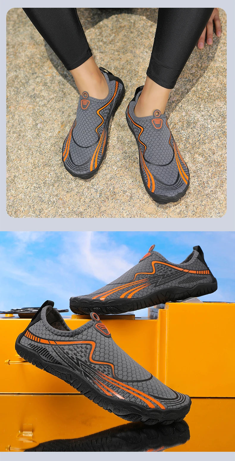 Summer Quick-Drying Beach Water Shoes Unisex Swimming Aqua Slippers Outdoor Activities Surfing on The Sea Five Finger Sandals