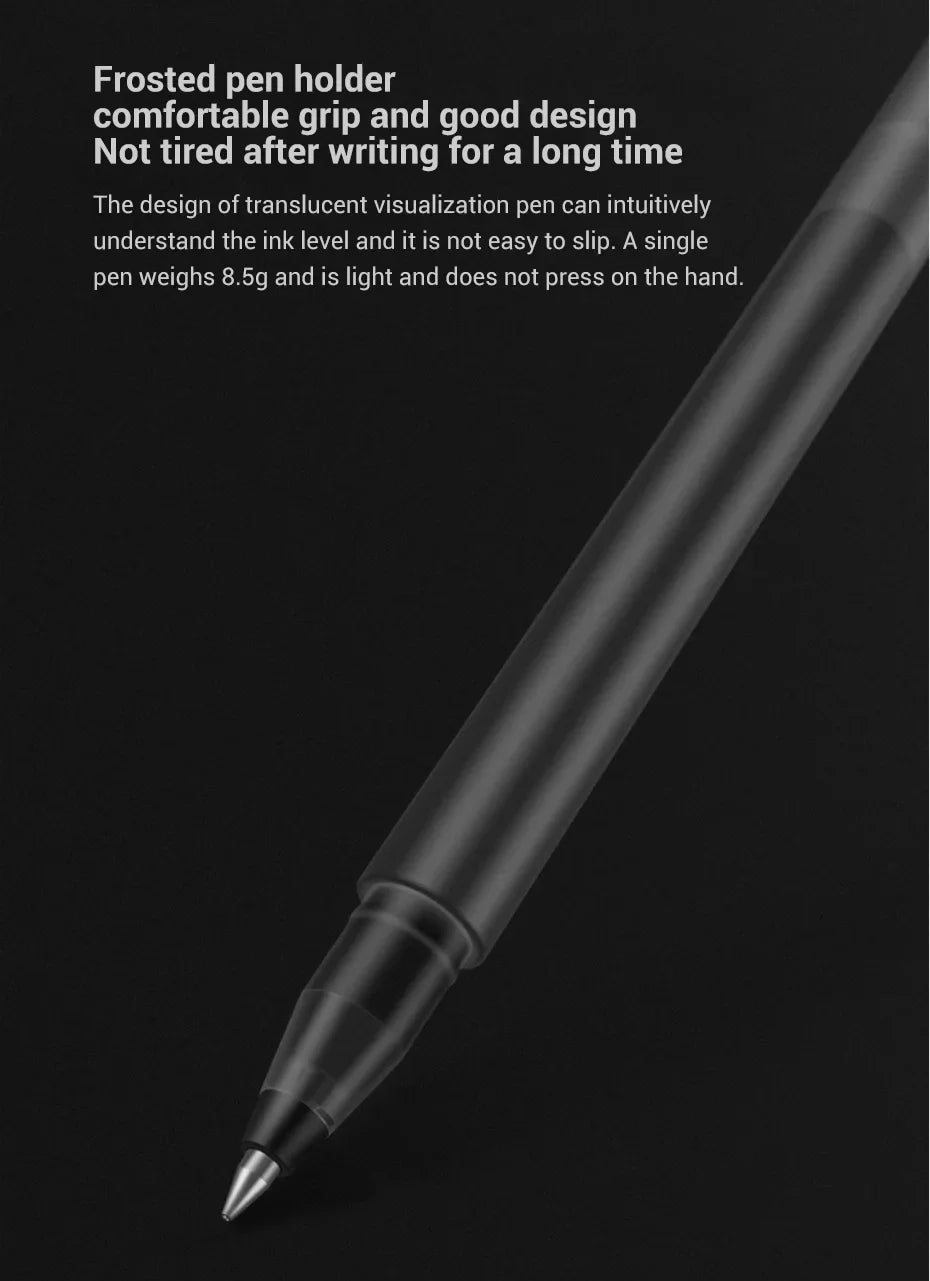 Xiaomi Super Durable Writing Sign Pen 0.5mm Gel pen Signing Pens Smooth Switzerland Refill Red Black Ink Pen Ballpoint Pen