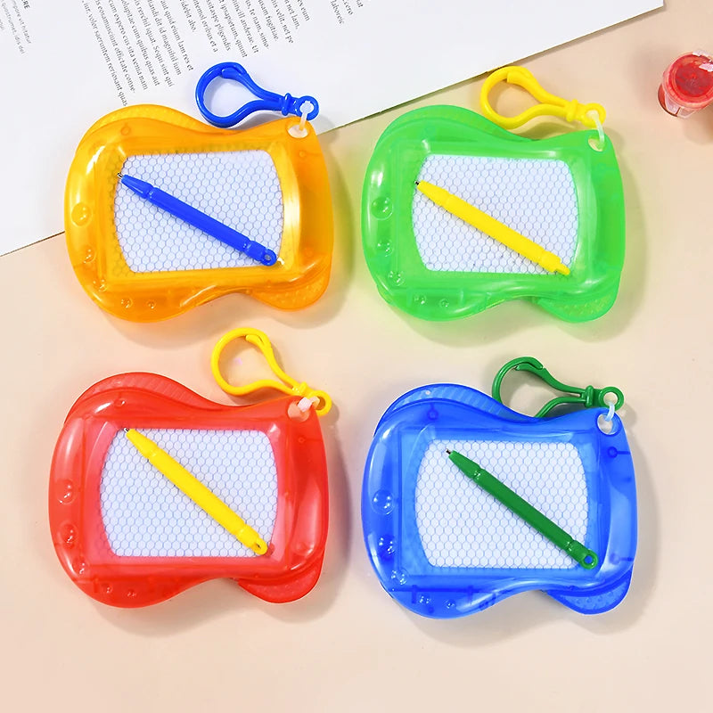 6/12PCS Magnetic Drawing Board Erasable Writing Pad Mini Keychain Kids Birthday Party Favors for guest Pinata Goodie Bag Filler