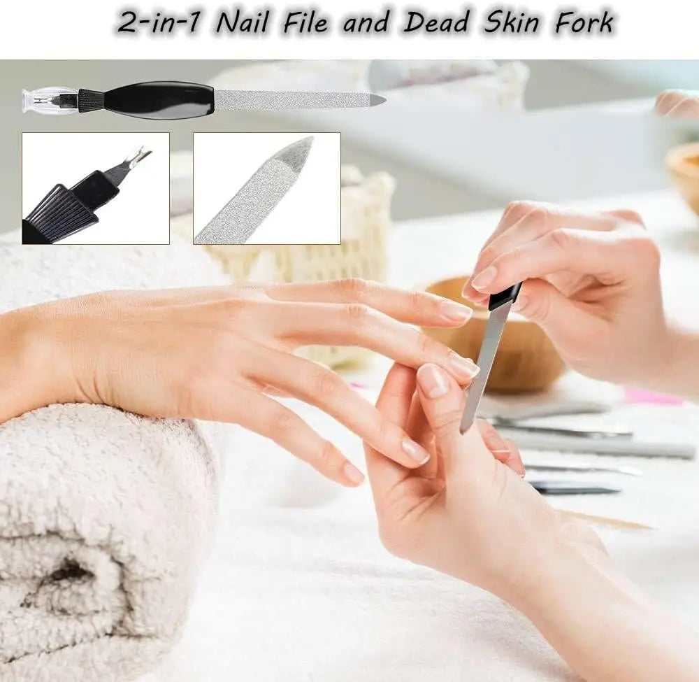 Pedicure Kit 8/10/15/23 in 1 Stainless Steel Professional Pedicure Tools Foot Rasp Peel Callus Dead Skin Remover  Care Pedicure