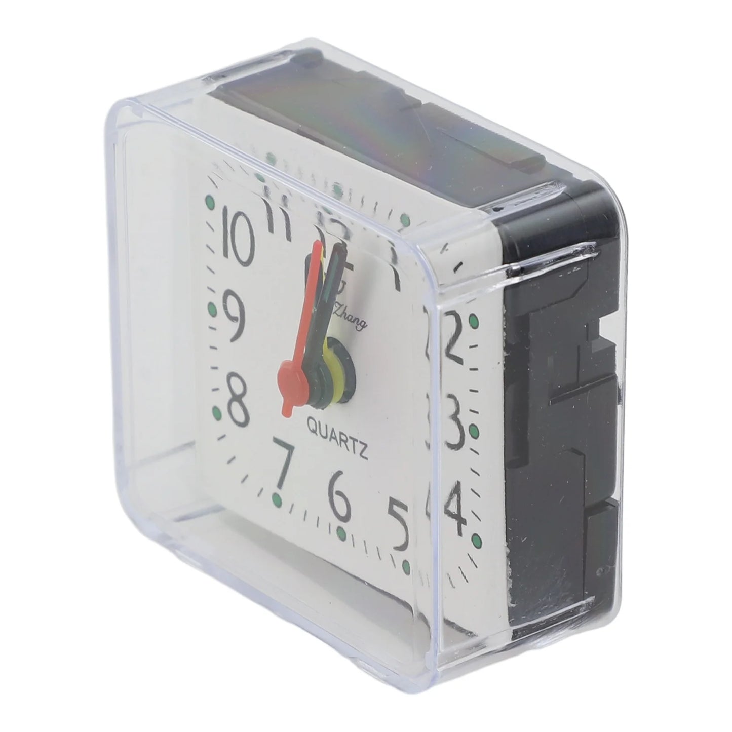 Small Battery Operated Quartz Alarm Clock with Beeping Sound for Bedside Use Featuring Clear Numbers and Reliable Performance