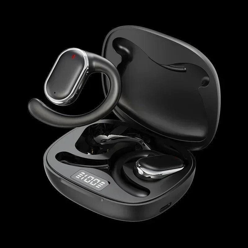 X93 Wireless Ear Hanging Headset, Noise Reduction Hanging Earphones, Waterproof Ear Earphones  Work Running Walking
