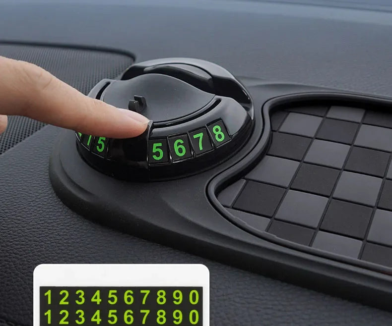 2 in 1 Car Phone Mount with Anti Slip Mat Dashboard Phone Holder 360-Degree Rotation Stable Smartphone Holder Universal