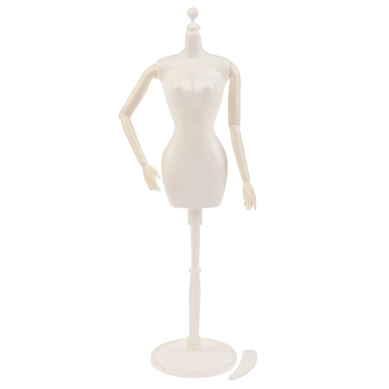 1/6 Doll Mannequin Coat Hanger Dollhouse Doll Skirt Support Wedding Mannequin Stand Humanoid Model Toy Doll Gown Display Form