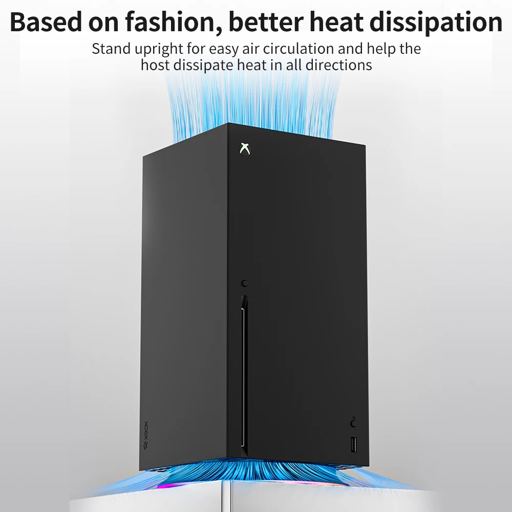 NEW Vertical Cooling Stand Holder For XBOX Series X Console RGB Base Stand Bracket for Xbox Host Console Accessories