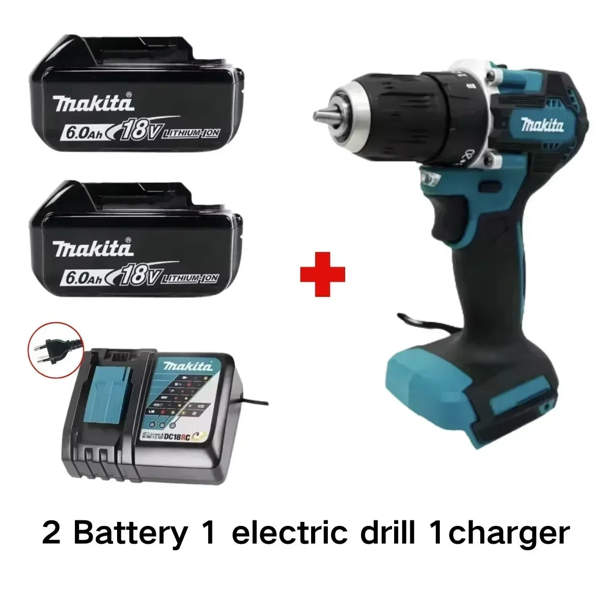 Makita 100%Original DDF487 Cordless Driver Drill 18V Brushless Electric Impact Screwdriver Rechargeable Power Tool