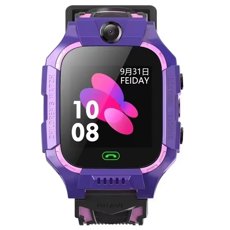 Lenovo 4G Kids Smart Watch 8K Camera SOS GPS Tracker Sim Card Call Waterproof Child Watch for Boys Girls Birthday Gift Android