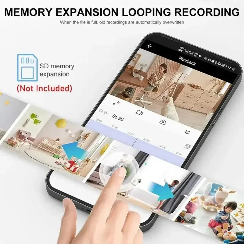 4K Mini Security Camera Full Color Night Vision High Definition WiFi Monitor Waterproof Motion Detect Surveillance Smart Home