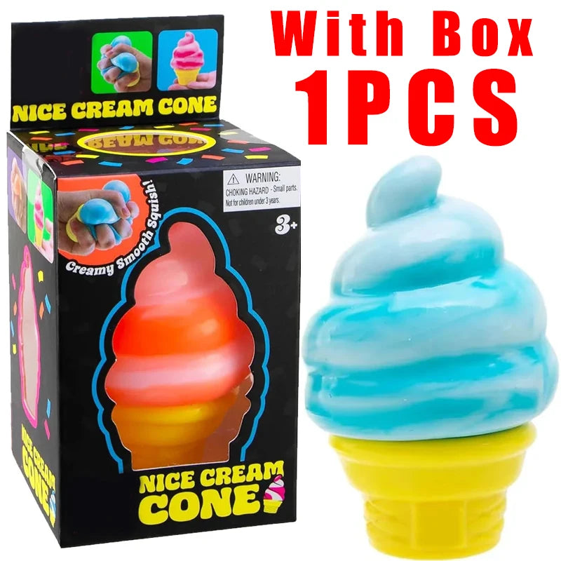 NeeDoh PEACE O' CAKE Squishy Toy NEE DOH Rainbow Cake Stress Fidget Sensory Toy Stress Relief Squishy Cube Anti-Anxiety Toy