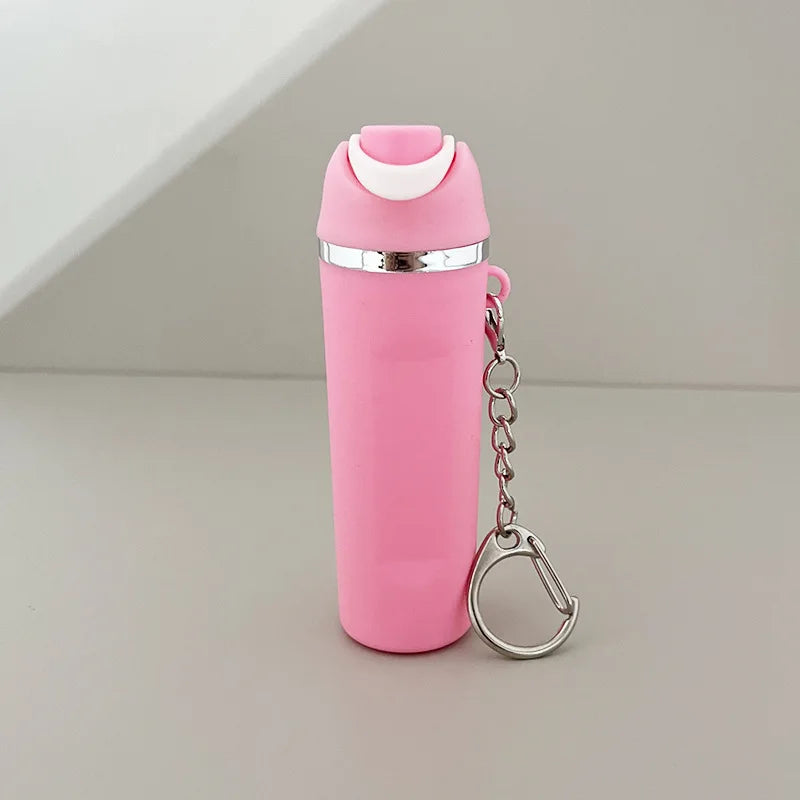 1/4pcs Fashionable Fruit Cup Style Keychain, Can Hold Small Ornaments, Lipstick, Etc., A Perfect Gift for Travel, Daily Wear