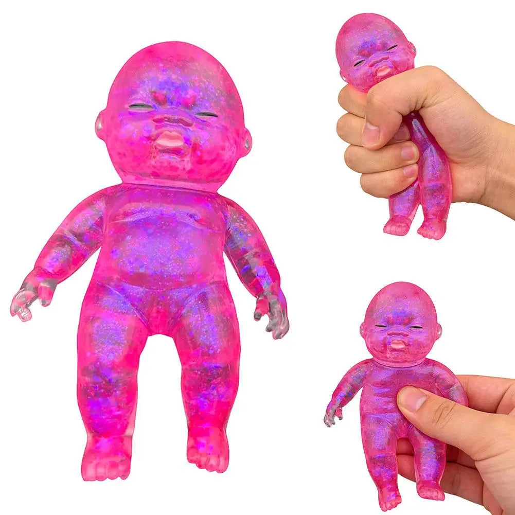 Vivid Sugar Baby Squeeze Toy Squishy Baby Slow Stress Ball Rebound Decompression Toy For Adult Kid Relieve Stress Home Decor
