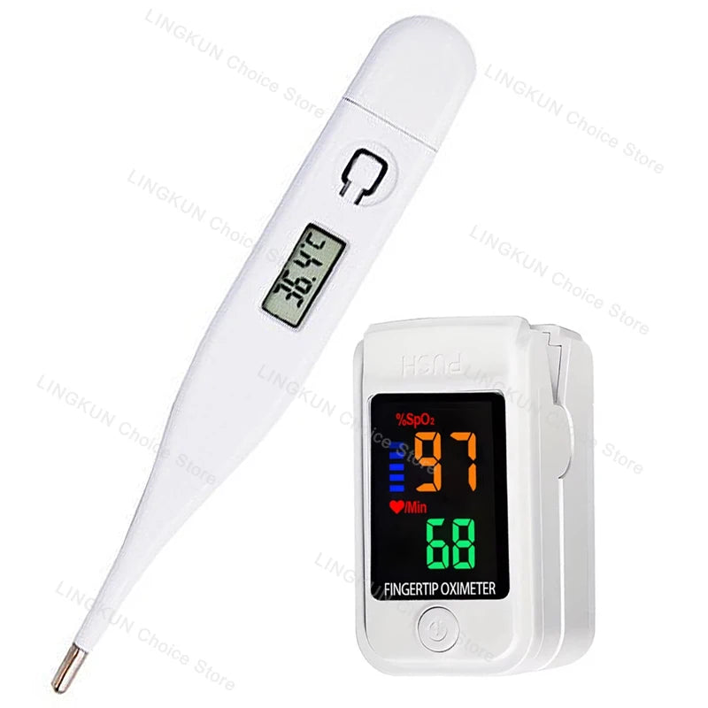 Household Thermometer Baby Adult Medical Ear Thermometer Digital Thermometer Fever Thermometer Pulse Oximeter Finger Medical